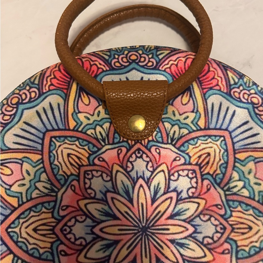 Bohemian Floral Mandala Shoulder Bag by Chula Moda Latina - Picture 3 of 11